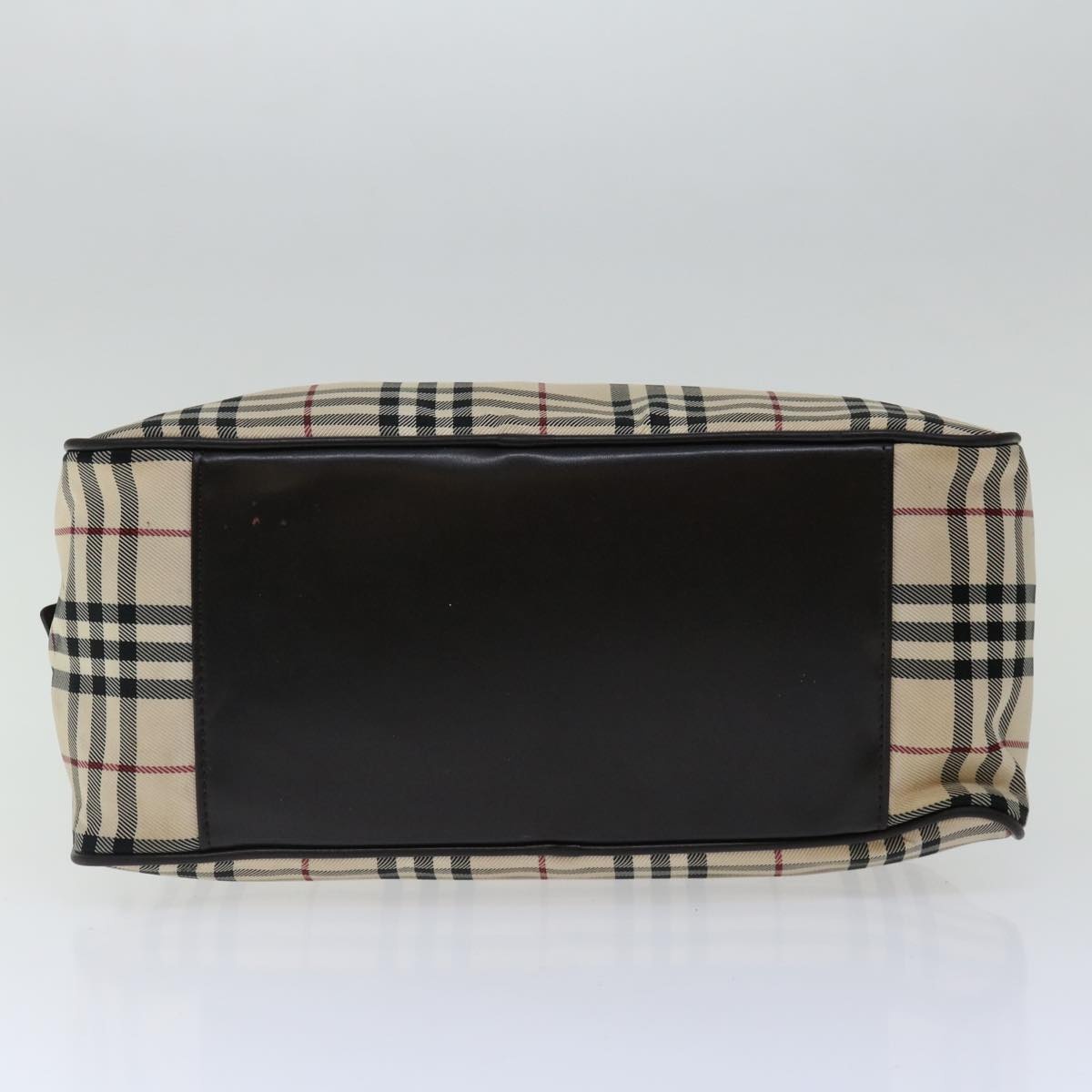 Burberry Nova Check Hand Bag Nylon Beige - 5
