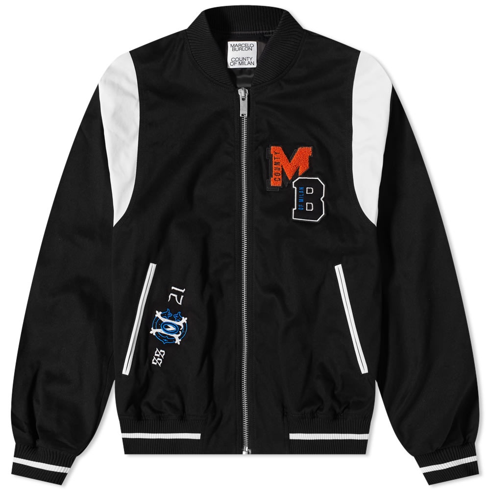 Marcelo Burlon College Twill Varsity Jacket - 1