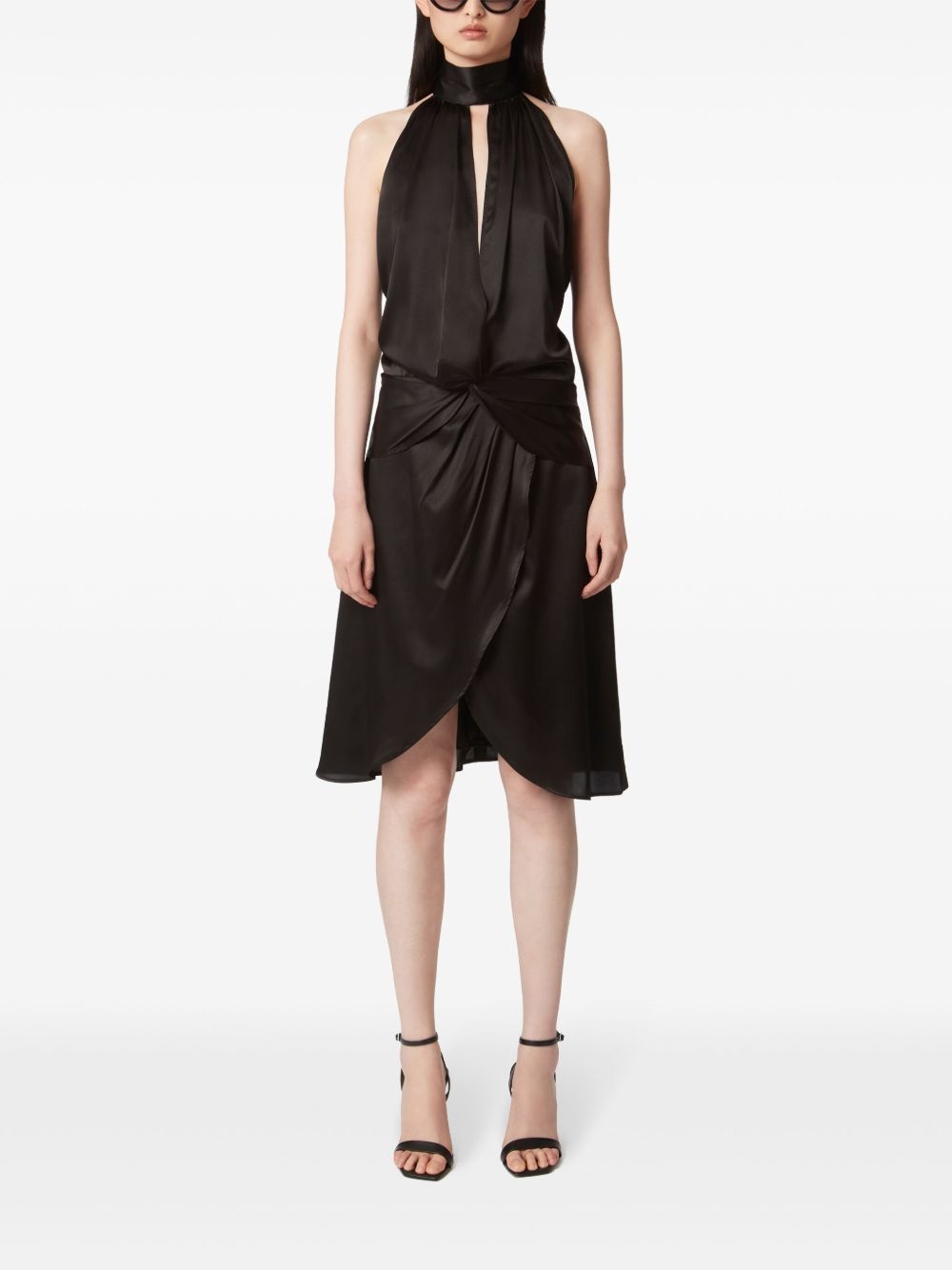 ruched-detailing dress - 2