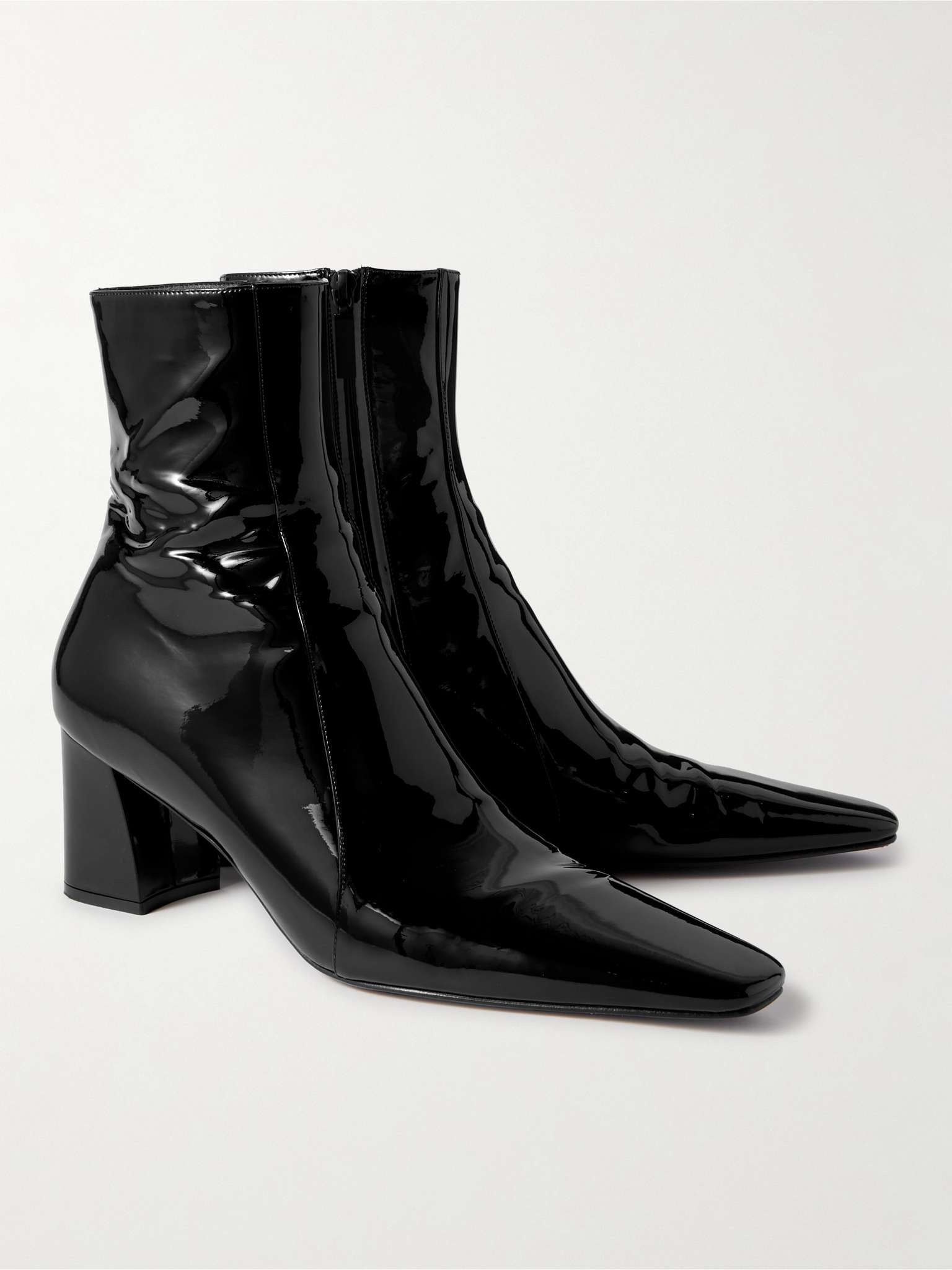 Patent-Leather Ankle Boots - 3