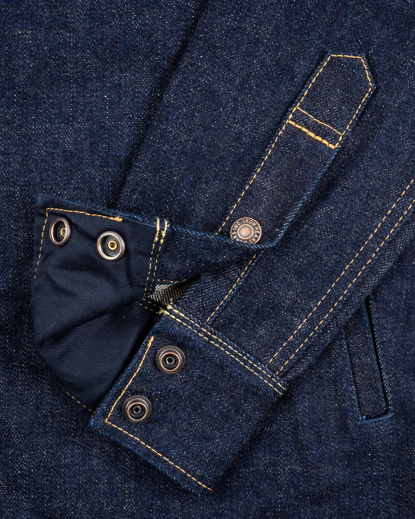 IHSH-292-IND 18oz Vintage Selvedge Denim CPO Shirt - Indigo - 9