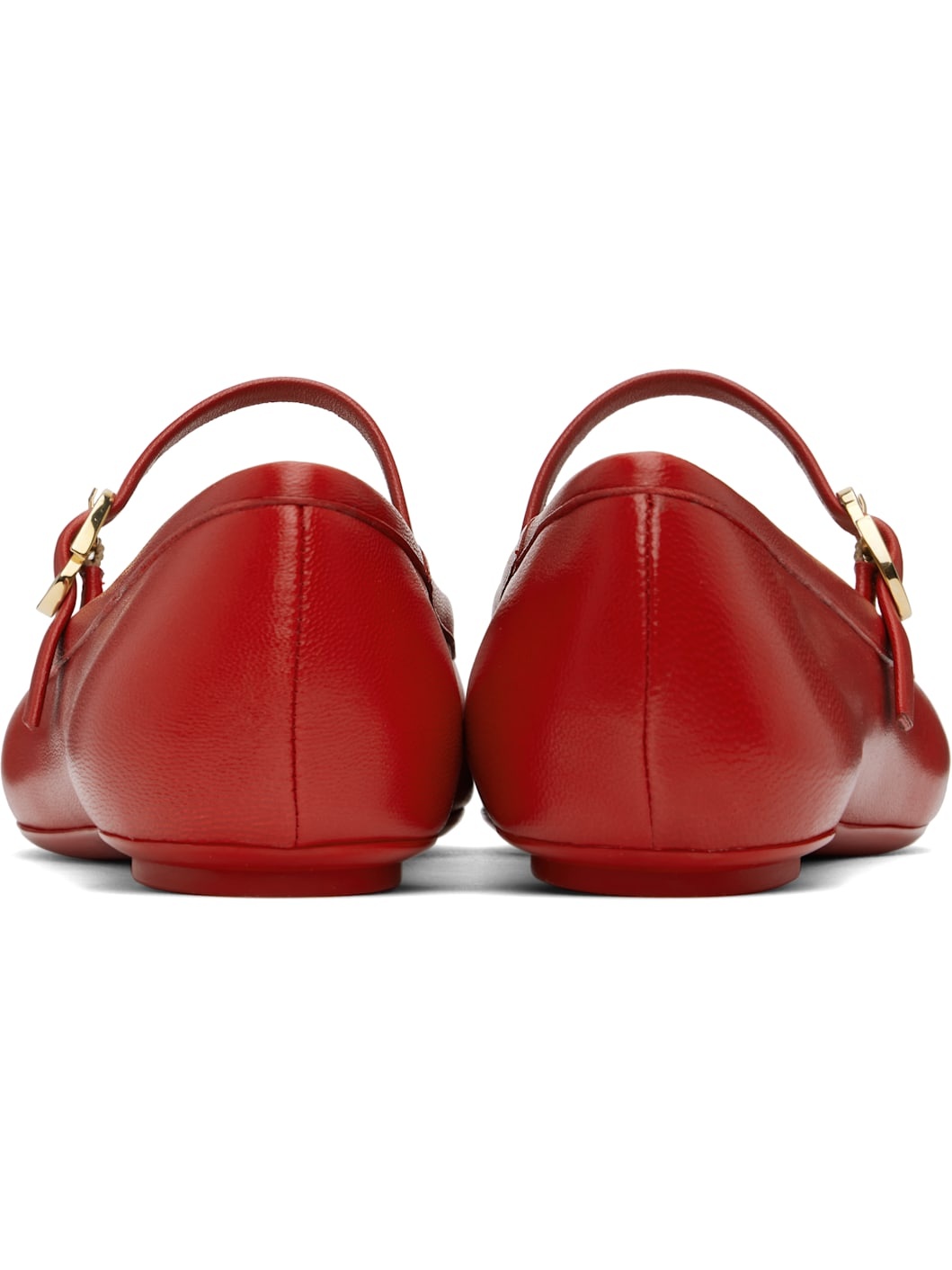 Red Carla Ballerina Flats - 2