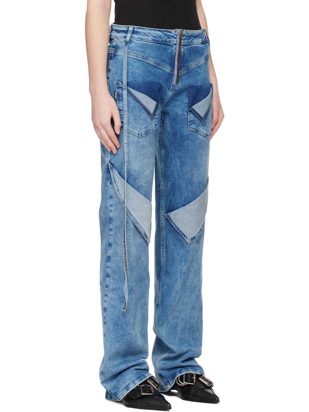 Blue Loose Fit Jeans - 2