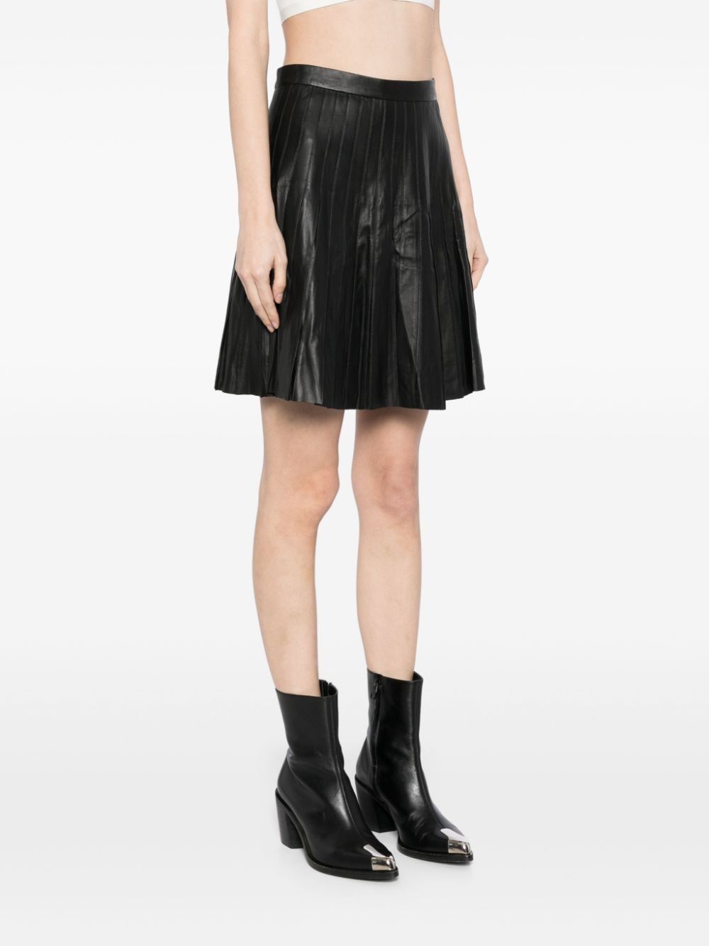 pleated mini skirt - 3