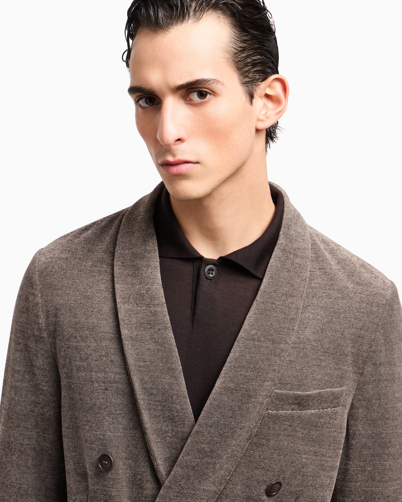 ASV SINGLE-BREASTED JACKET IN A MILLERAIES COTTON JERSEY - 5