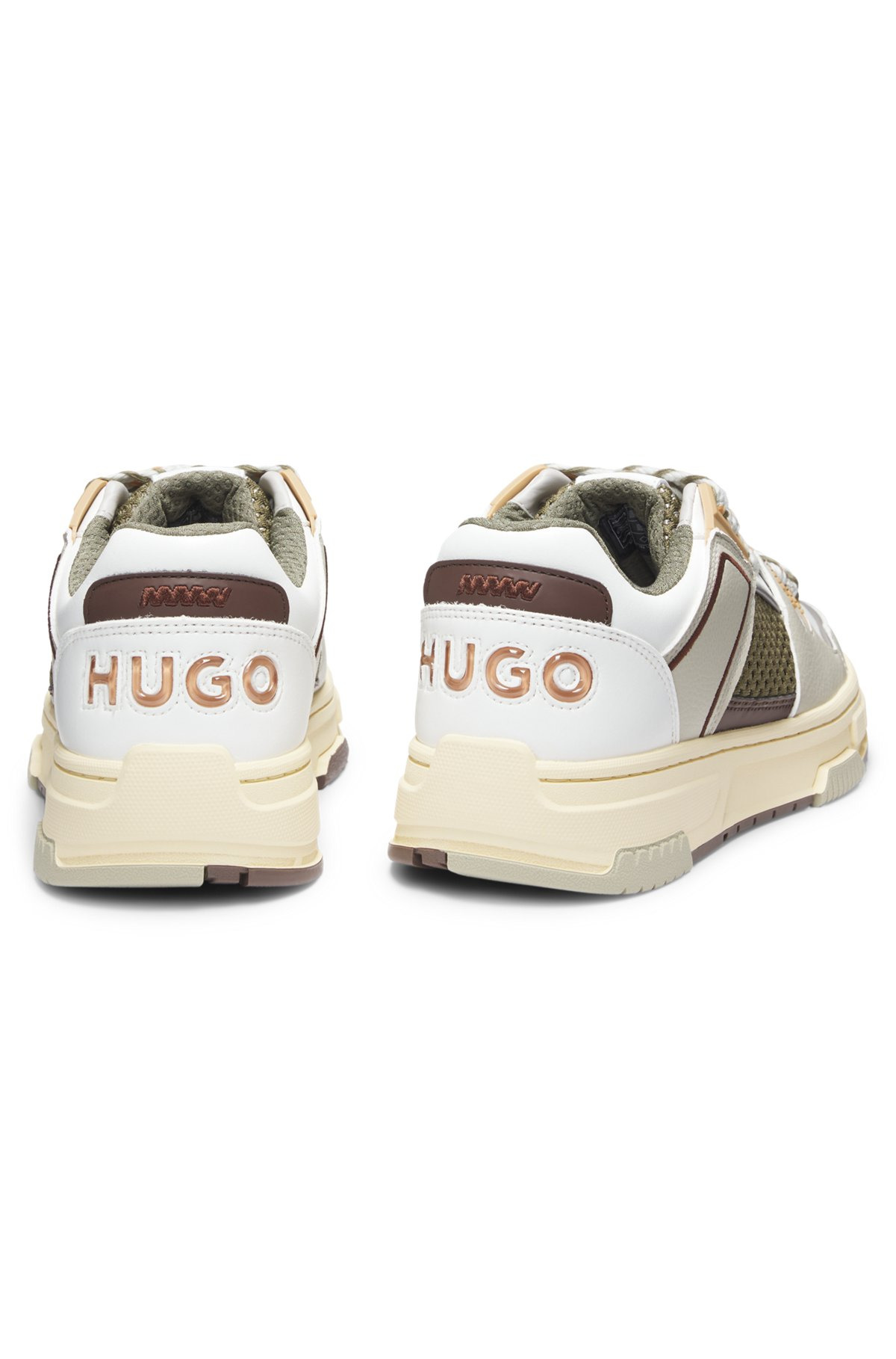 TRAINERS WITH MESH AND FAUX LEATHER - 5