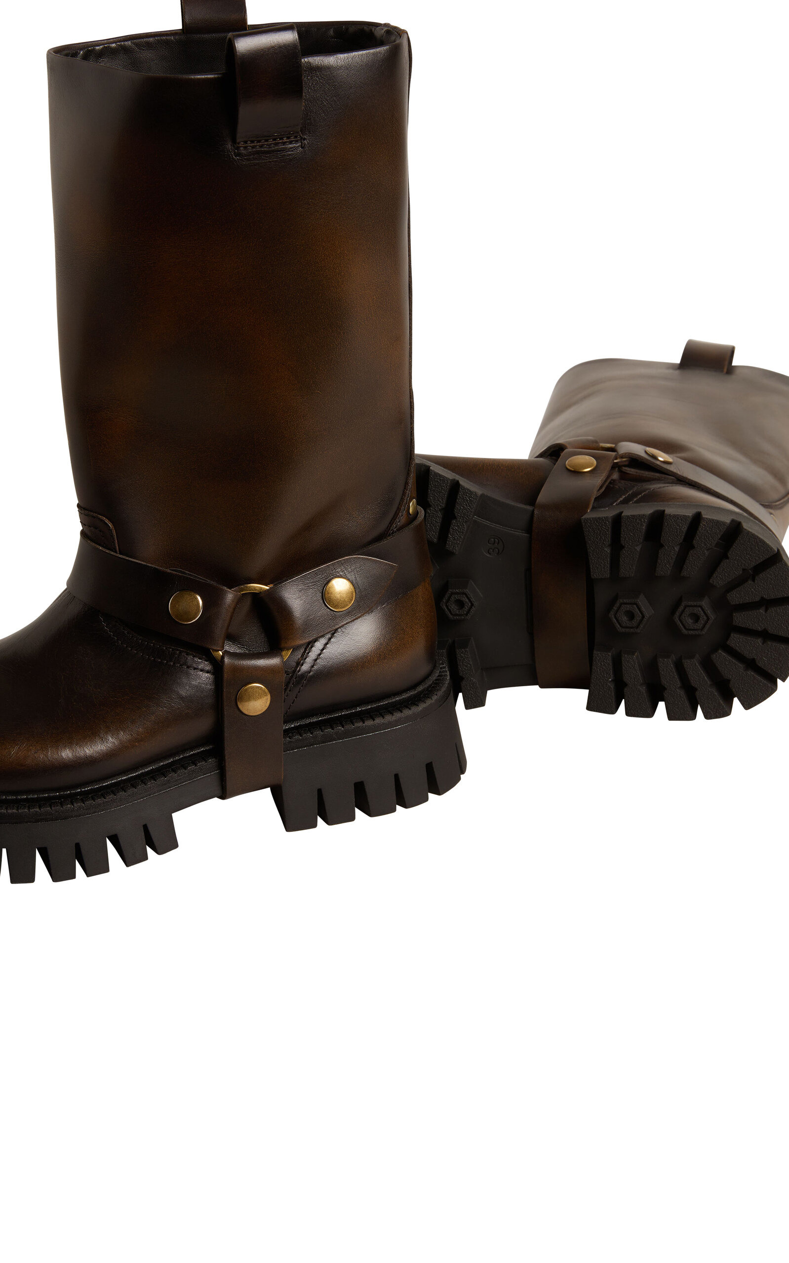 Kurt Chunky Sole Distressed Leather Boot brown - 4