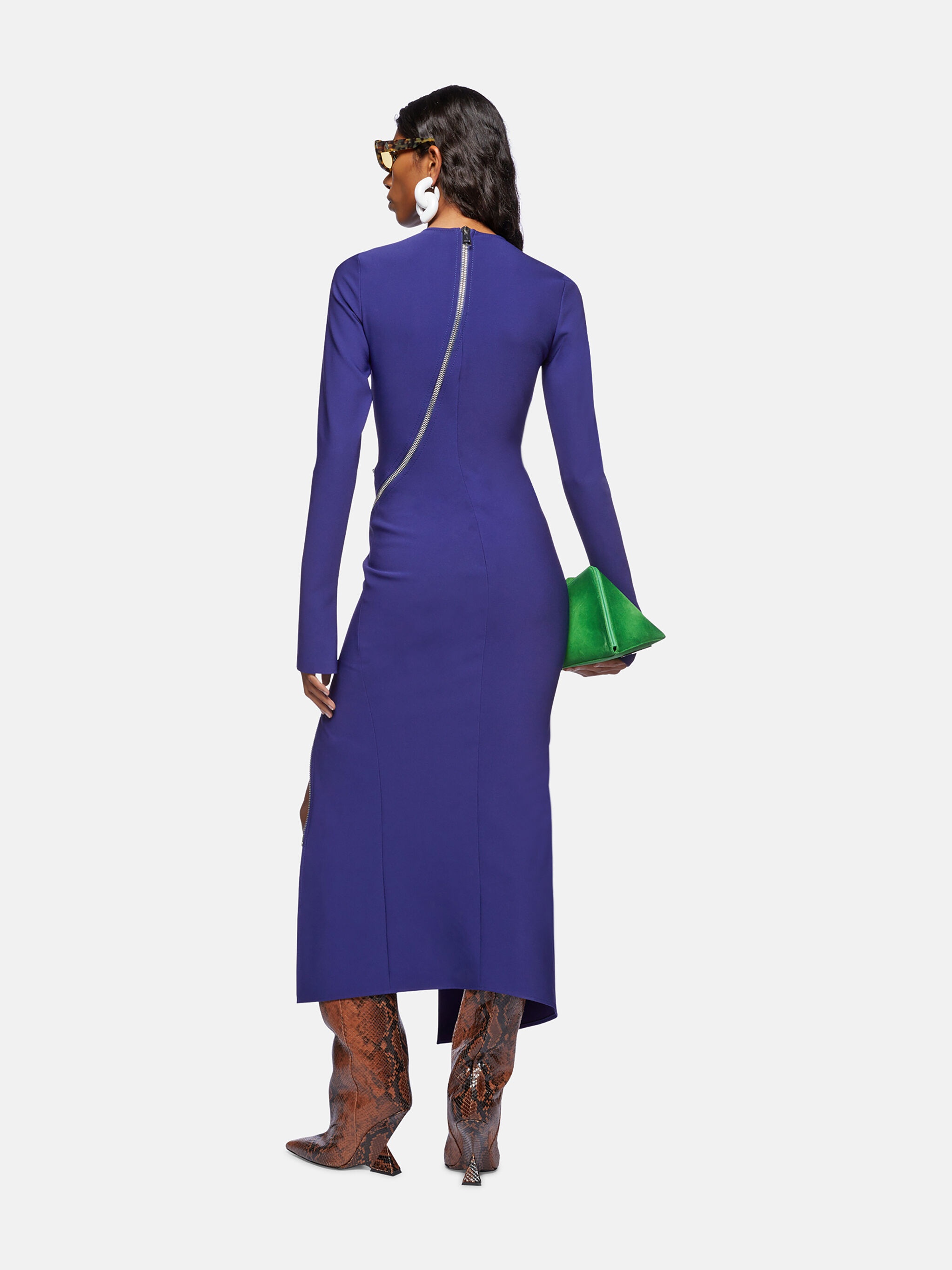 BLUE MIDI DRESS - 3