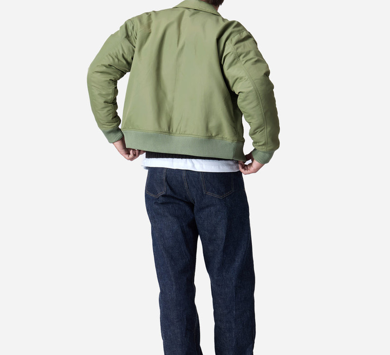 3sixteen CWU Flight Jacket - Sage Aviator Satin outlook