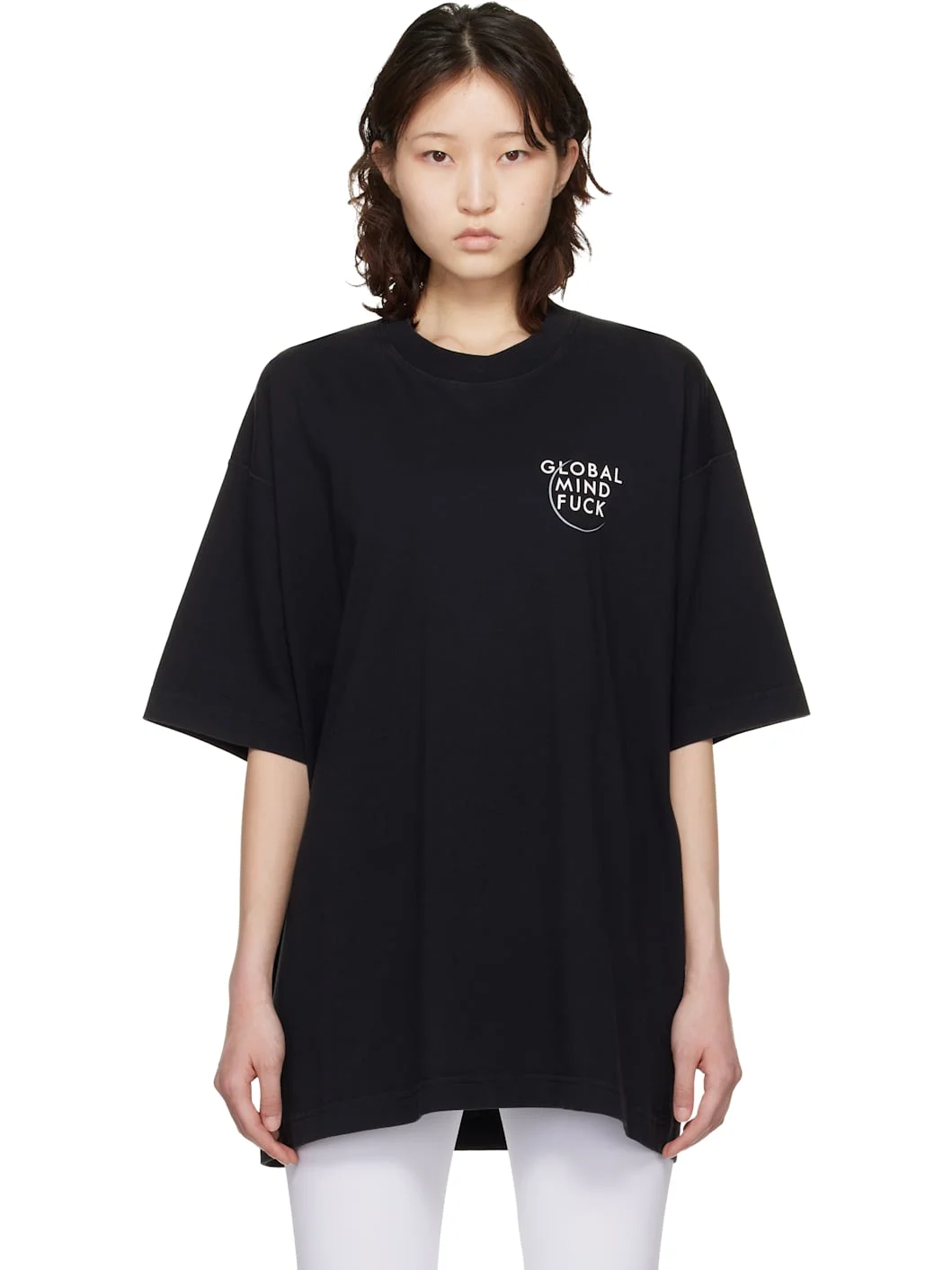 Black 'Global MF' T-shirt - 1