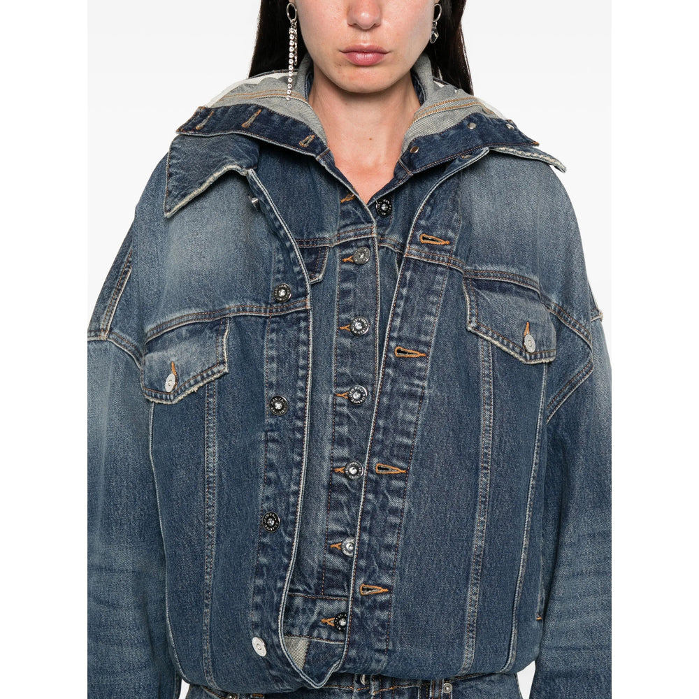 Jean Paul Gaultier Blue Jackets - Denim Jackets Women - 3
