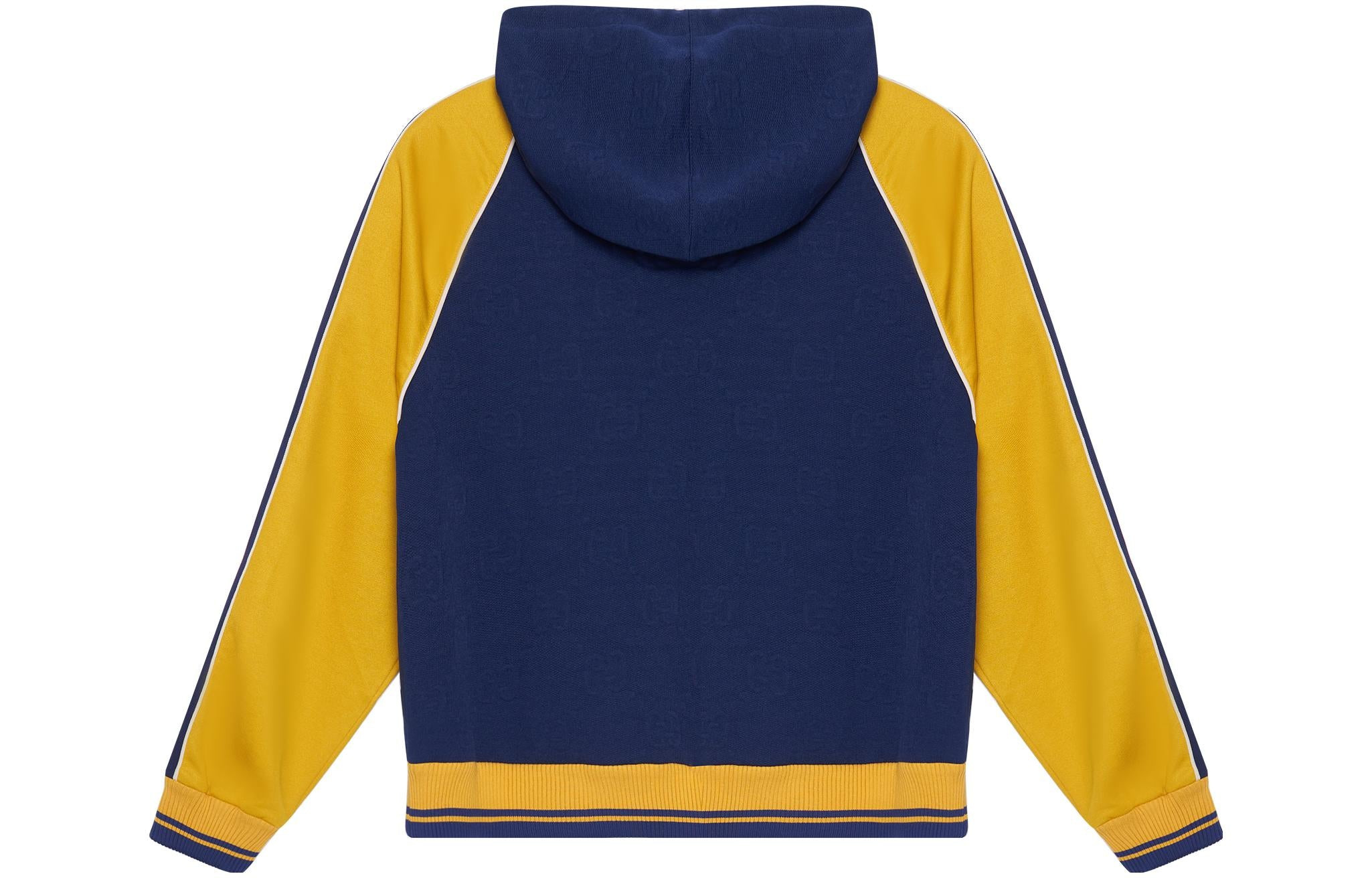 Gucci GG Jacquard Hooded Sweatshirt 'Blue Yellow' 676100-XJDVW-4462 - 2