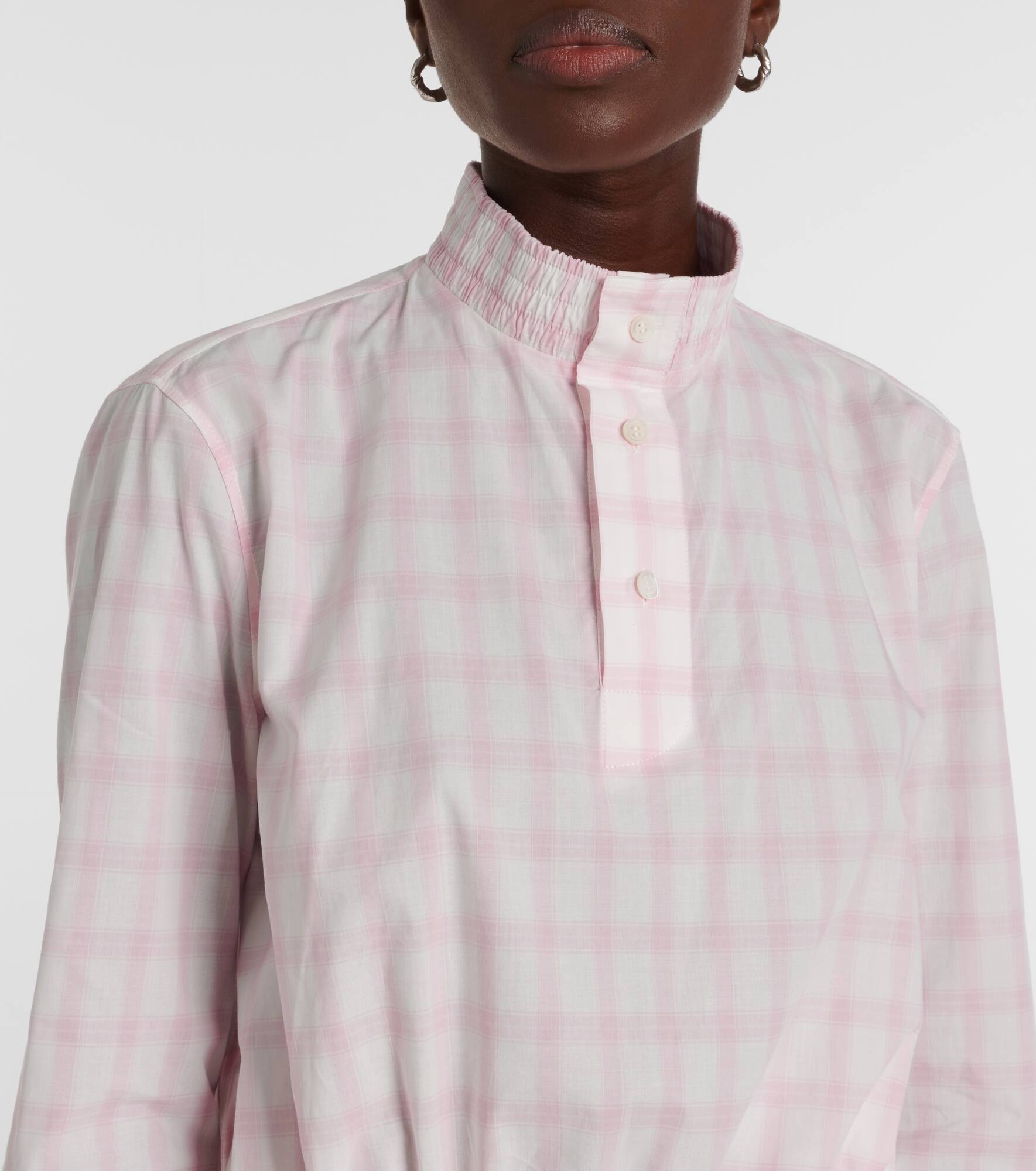 Checked cotton top - 4
