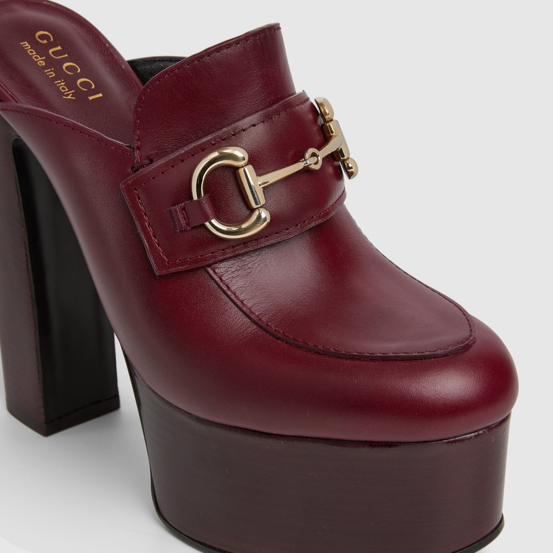 GUCCI Women's platform mule with Horsebit outlook