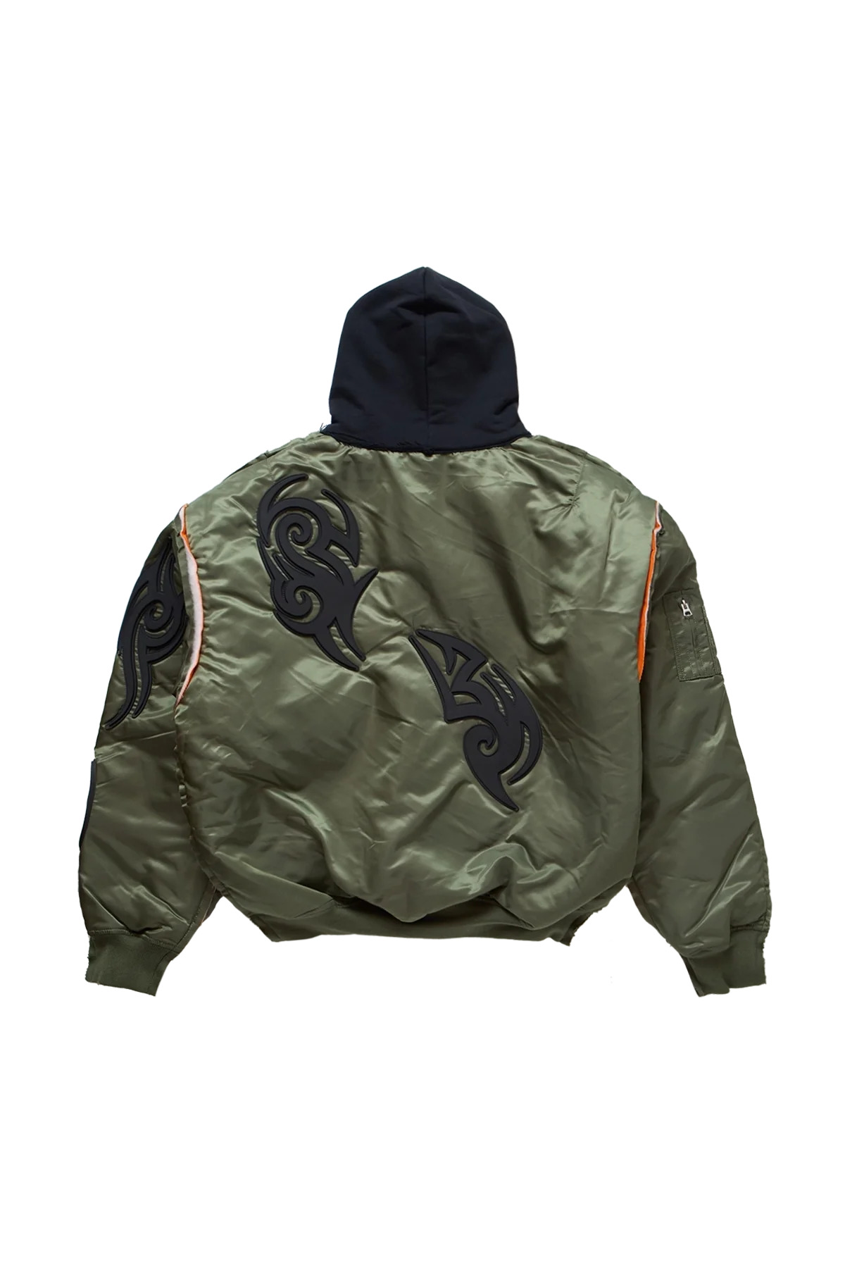 Vetements Tribal Reworked Bomber Jacket Green/Black - 2