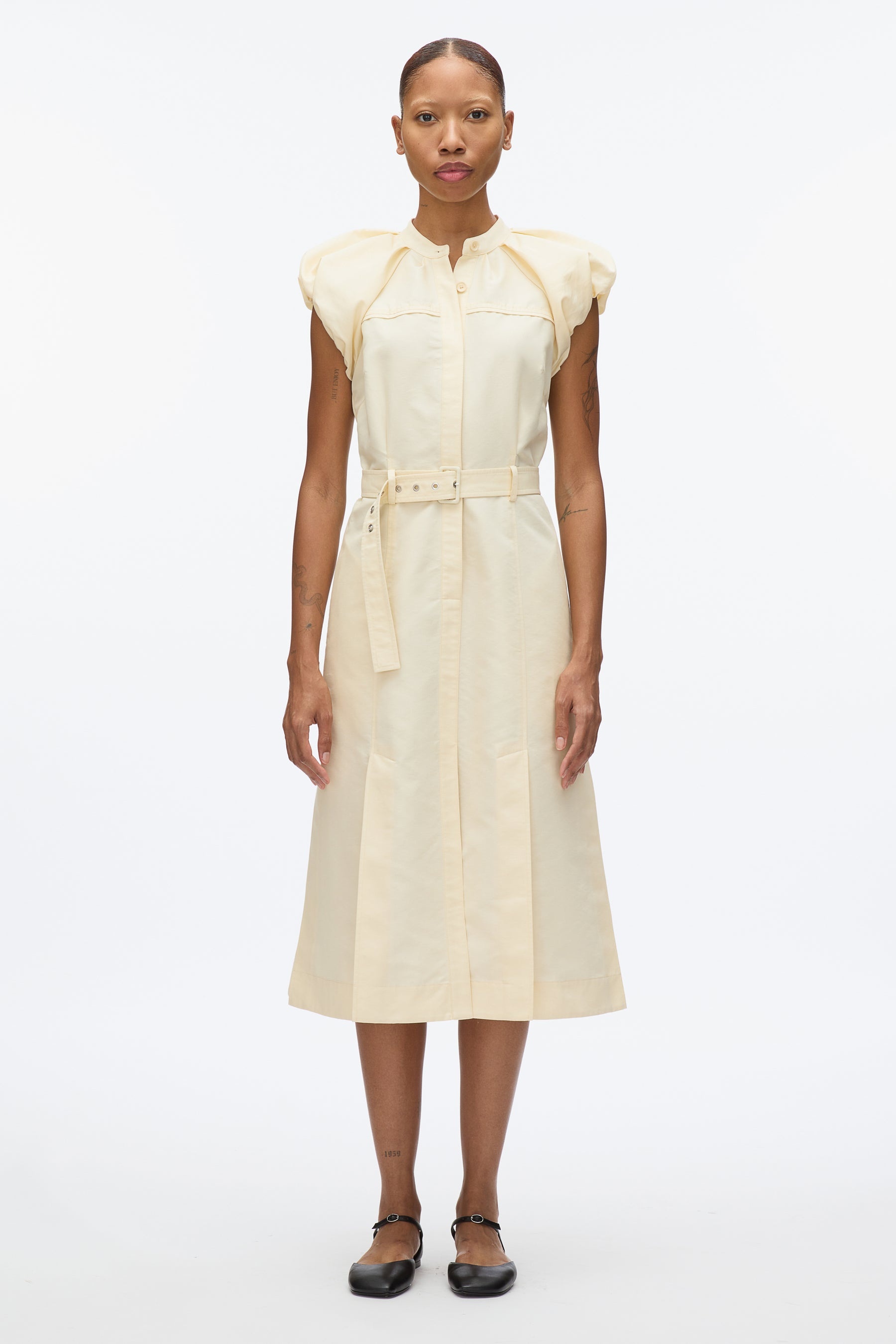 Cloud Sleeve Shirt Dress - 3