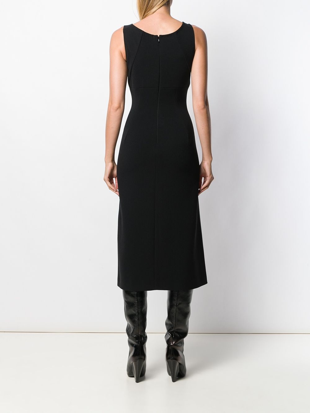 sleeveless midi dress - 4