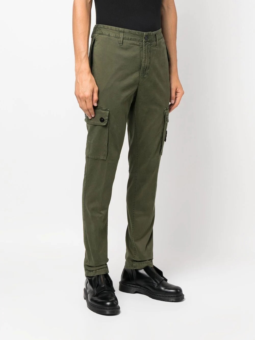 Compass-patch cargo trousers - 3