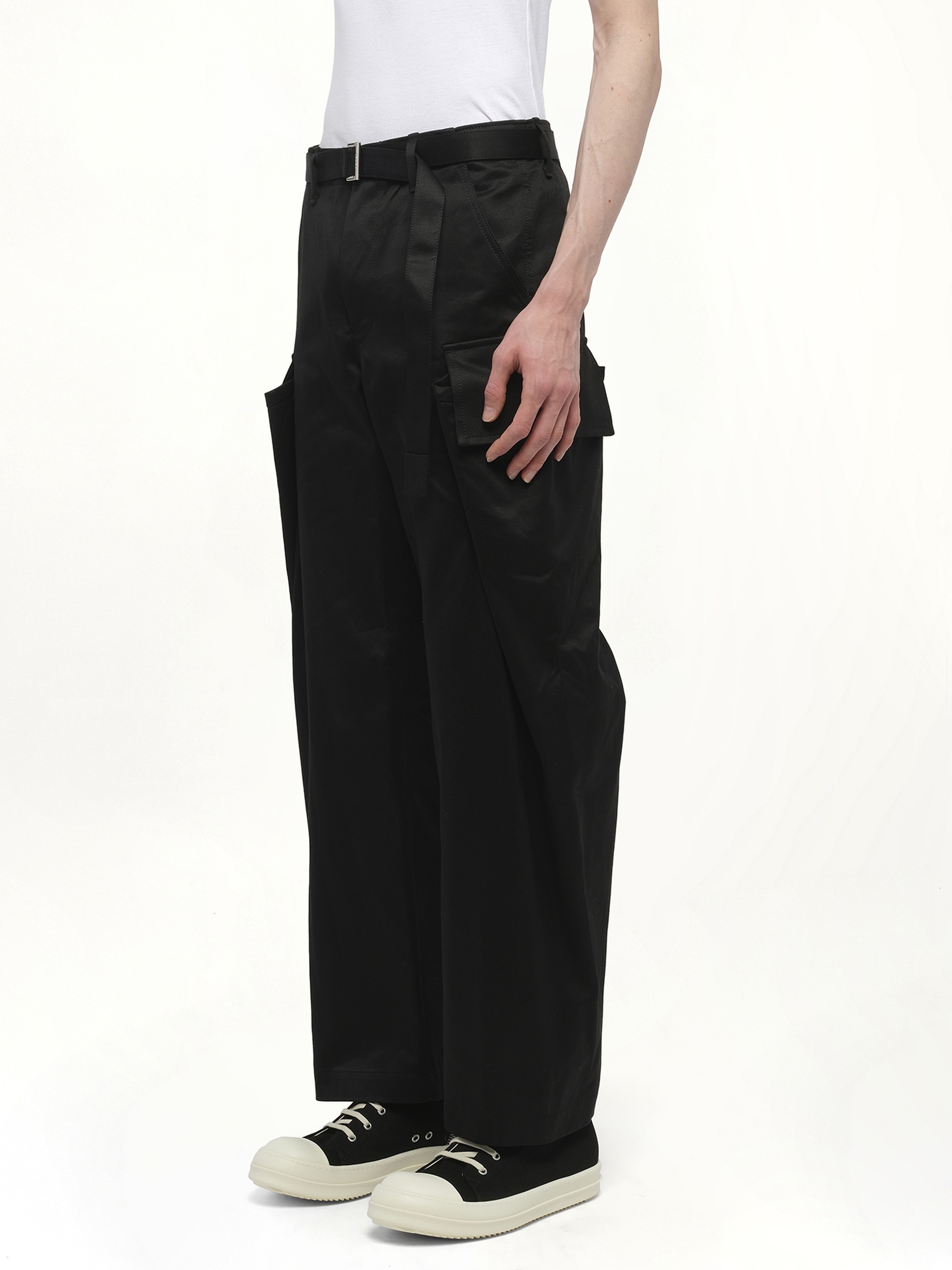 Cotton Chino Pants in Black - 5