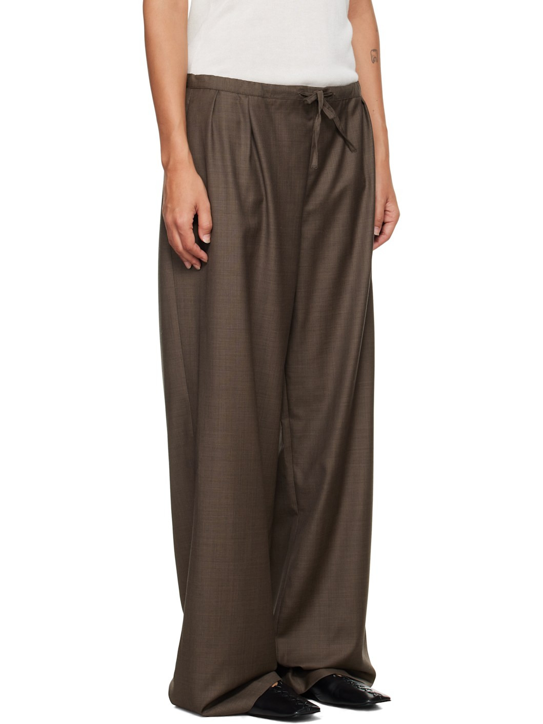 Brown Cove LDS Elastic Waisted Trousers - 2