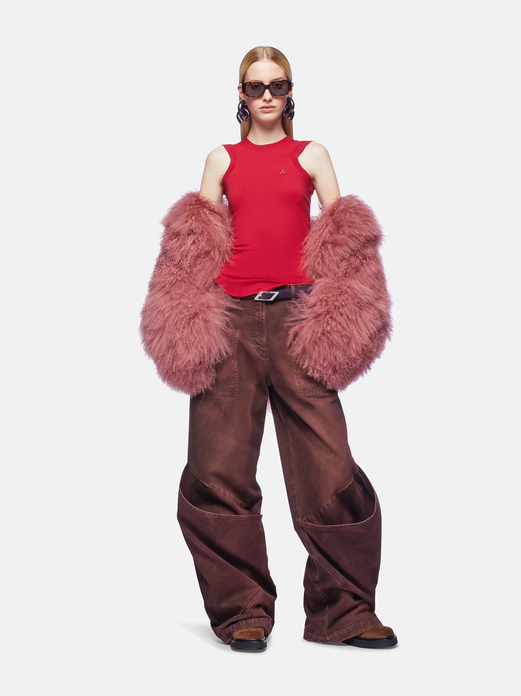 ''REESE'' VIBRANT RED TANK TOP - 2
