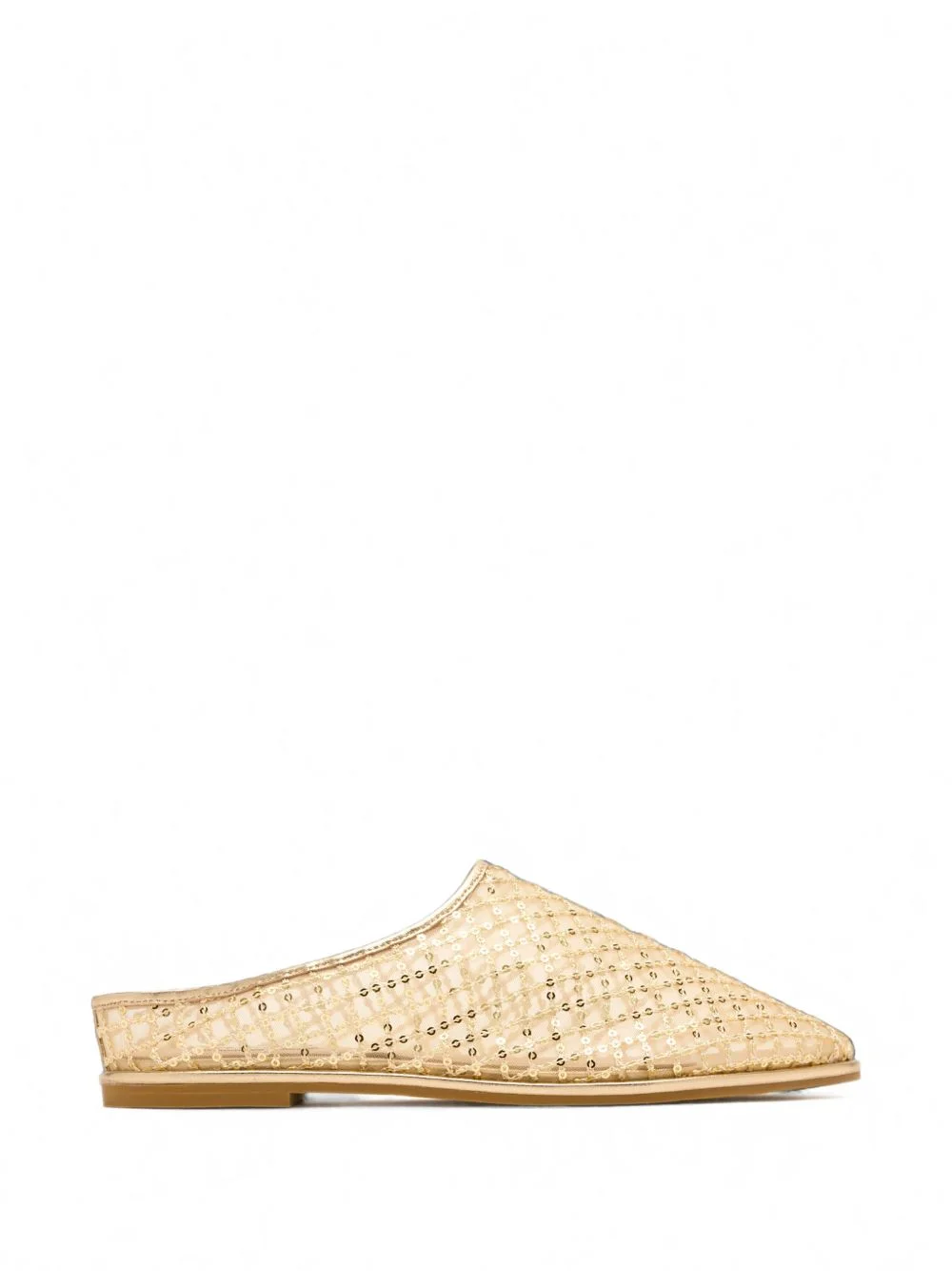 Yumi sequin-embellished mules - 1