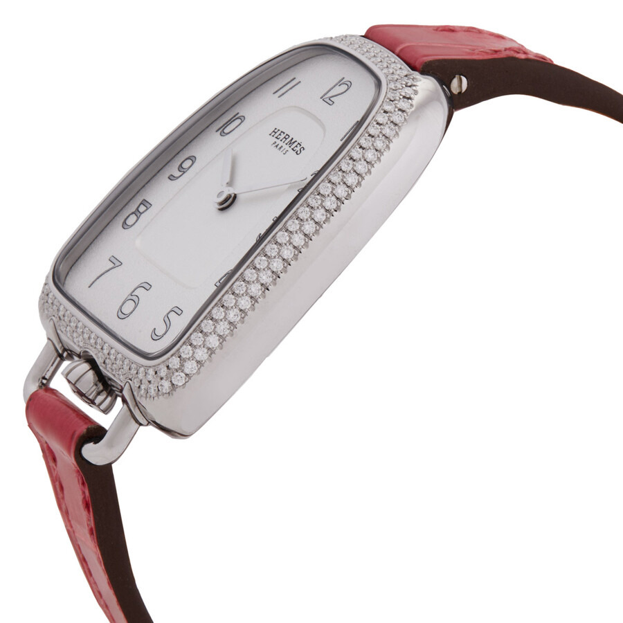 Hermes Galop Quartz Diamond Silver Dial Ladies Watch 047885WW00 - 2