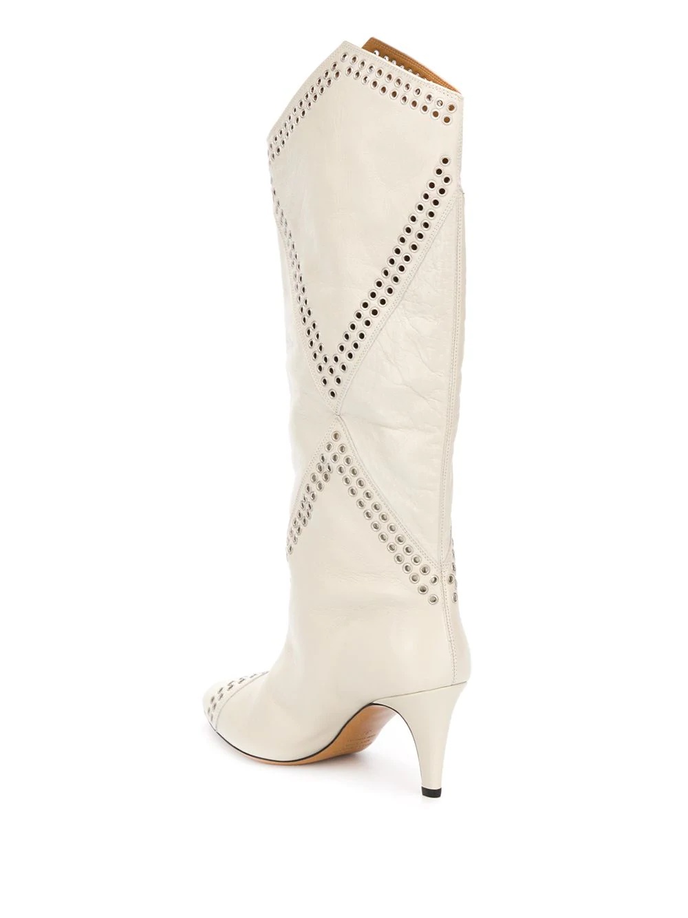 Lahia eyelet embellished calf-high boots - 3