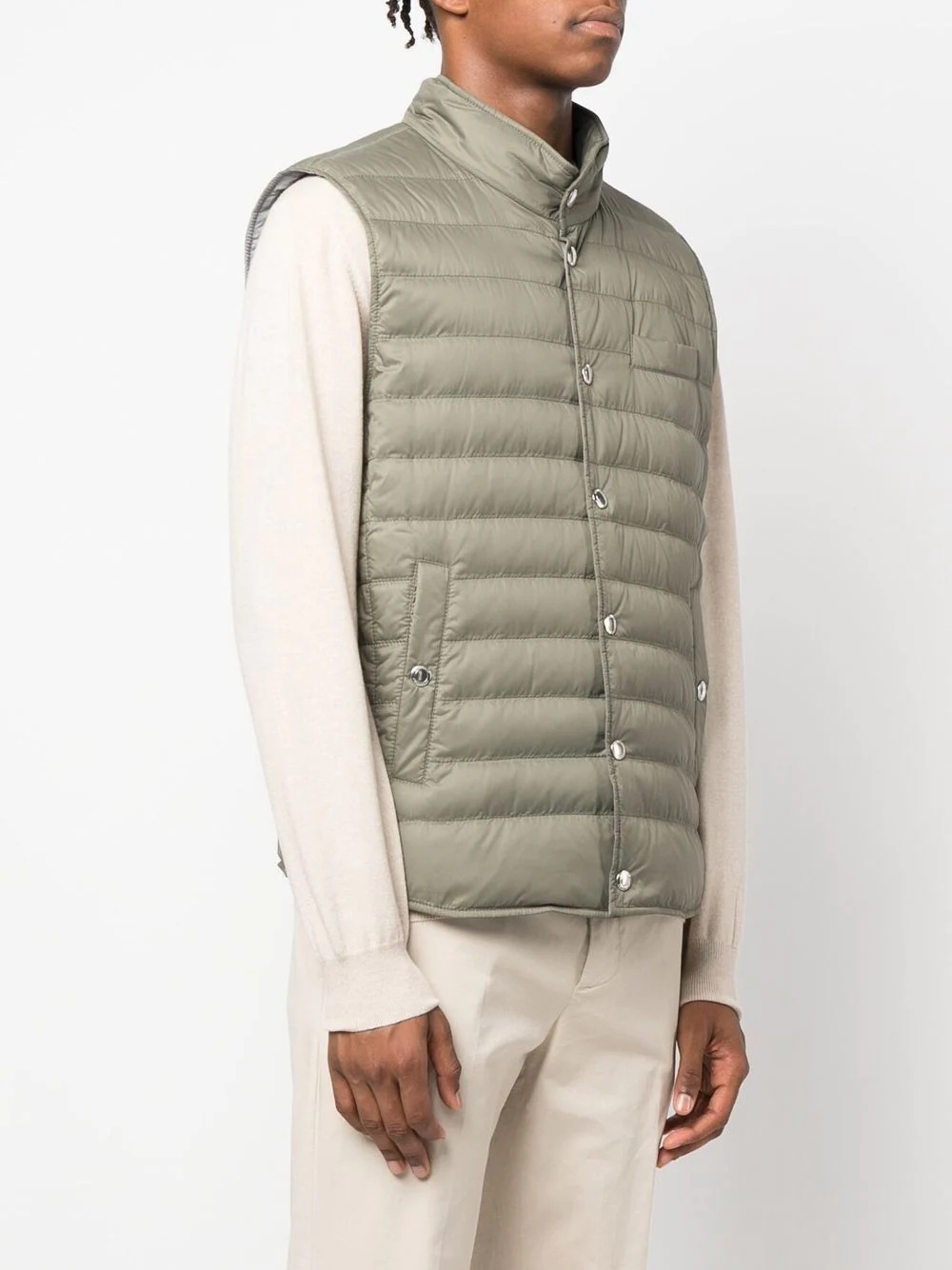 button-up padded gilet - 3