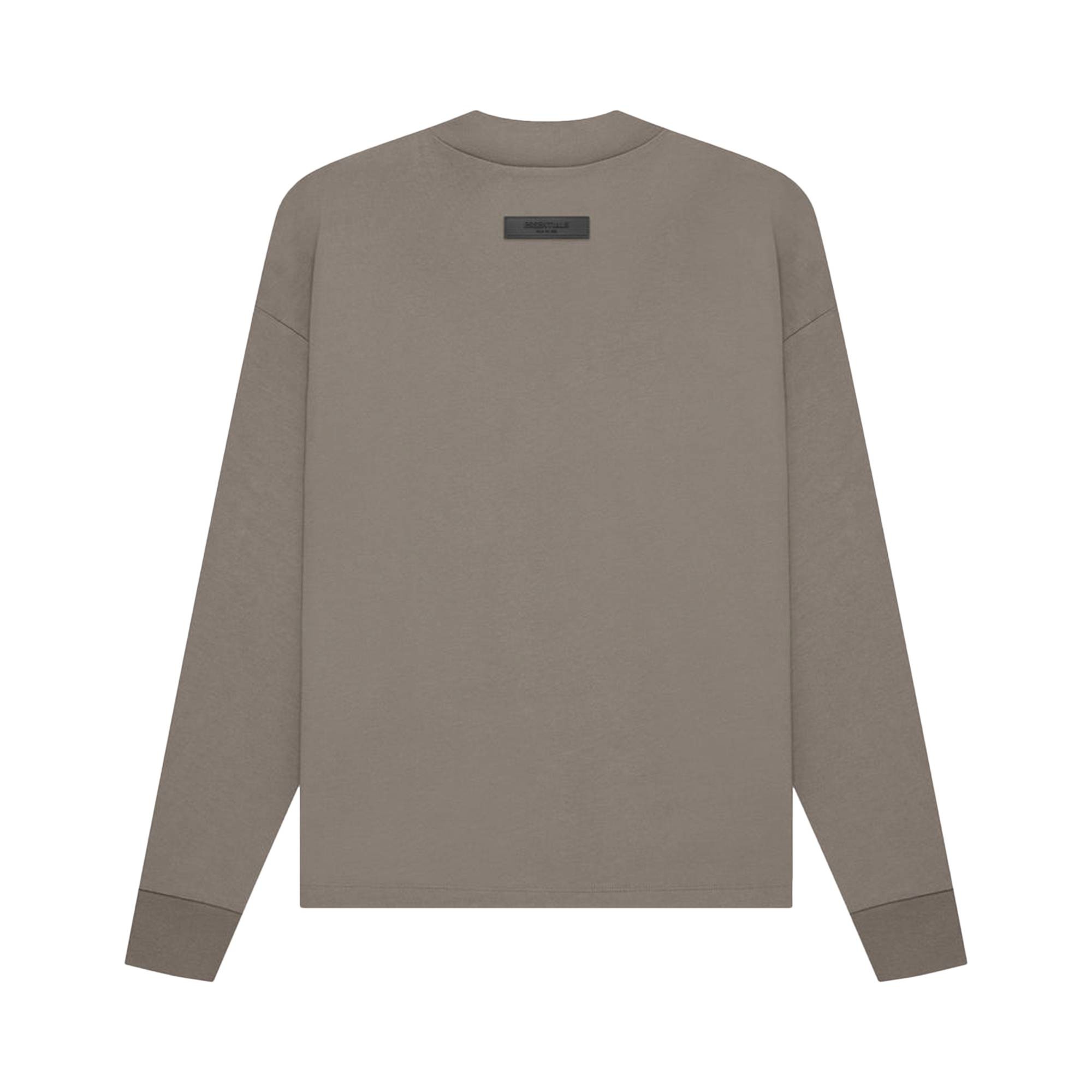 XL Fear of God ESSENTIALS Kids Taupe Logo Long 2024 Sleeve T-Shirt