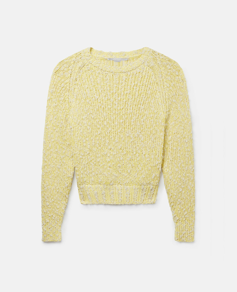 Textured Cotton Knit Crewneck Jumper 1