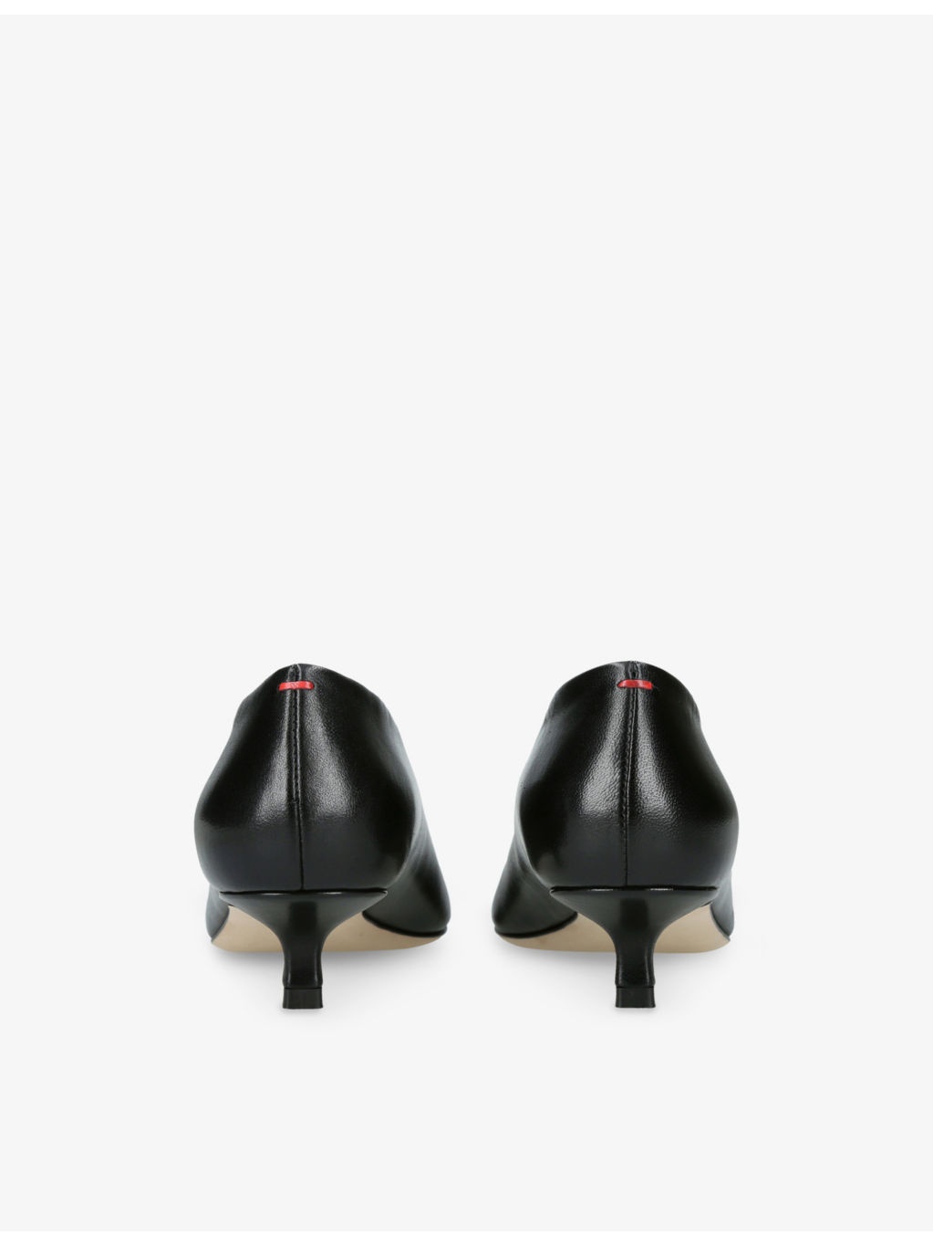 Clara Pointed-Toe Heeled Leather Pumps - 4