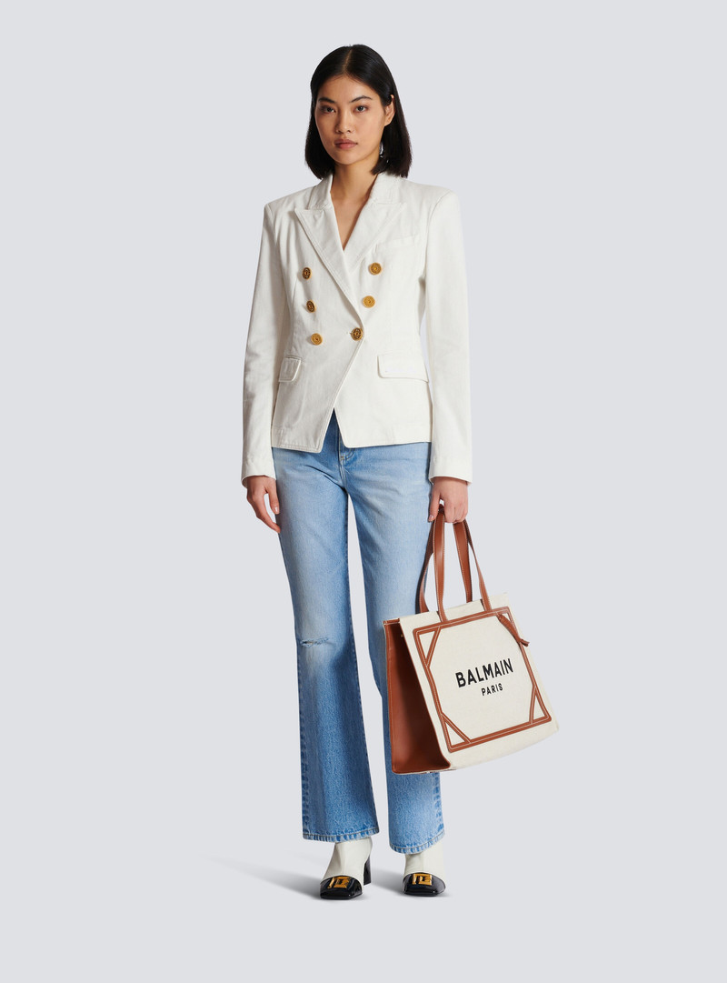 Balmain 6-button denim jacket outlook