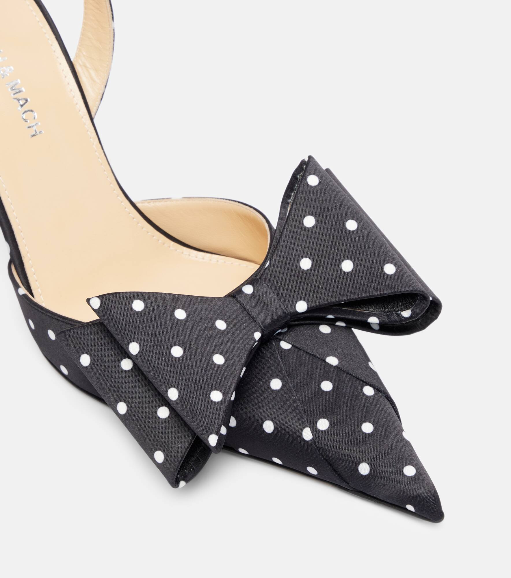 Le Cadeau 85 polka-dot satin pumps - 5
