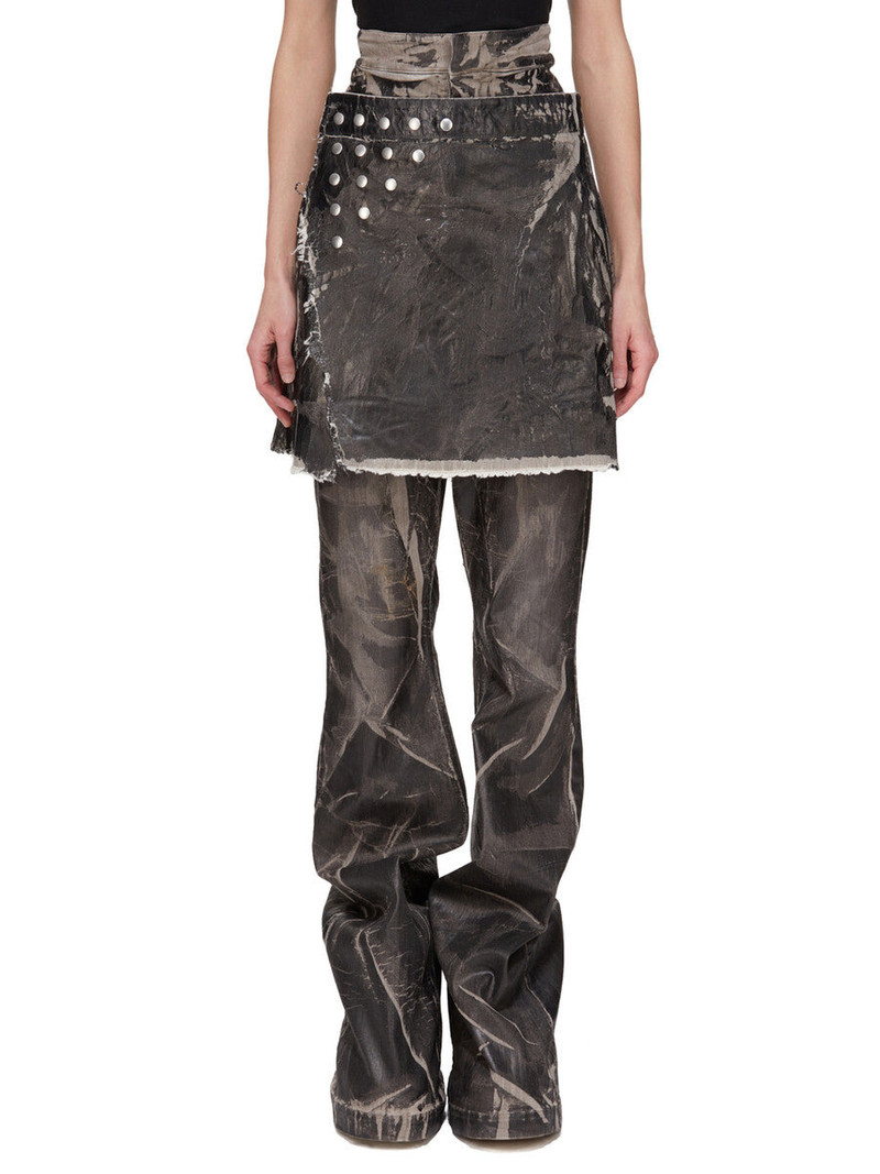 Sisysnap Skirt 13oz Washed Foil Denim 1