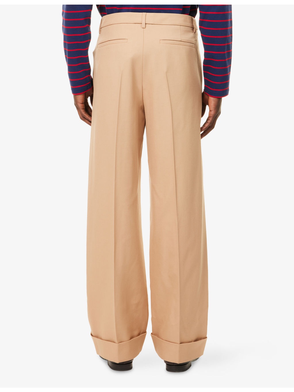 Relaxed-Fit Straight-Leg Wool Trousers - 4