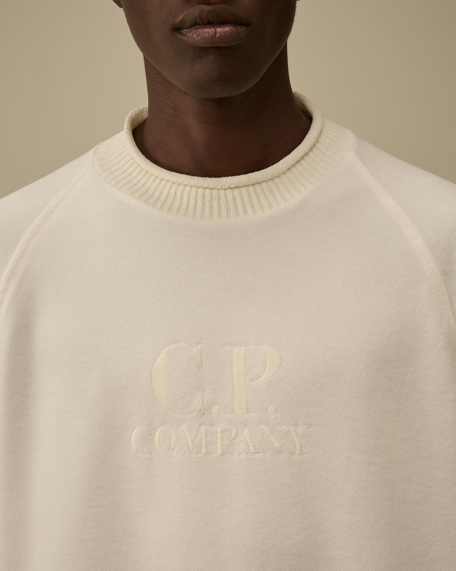 Brushed Emerized Diagonal Fleece Mockneck Sweatshirt - 5
