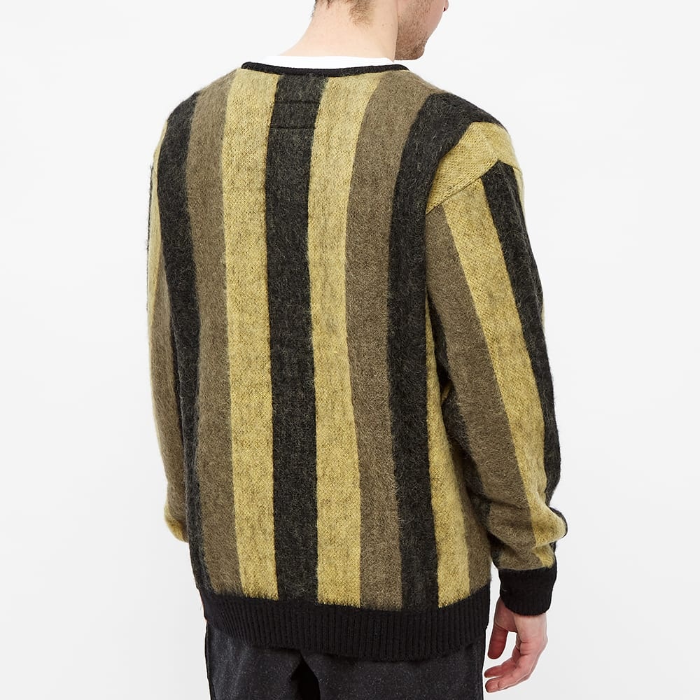 Wacko Maria Striped Mohair Cardigan - 5