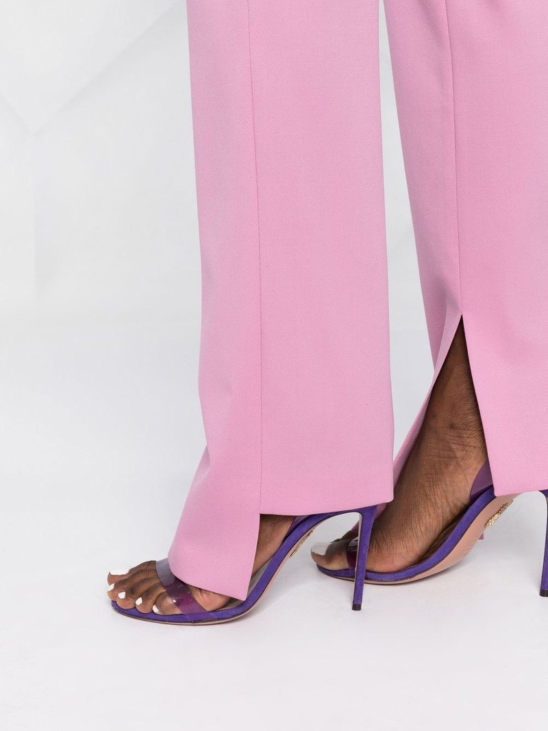 slit-detail tailored trousers 3