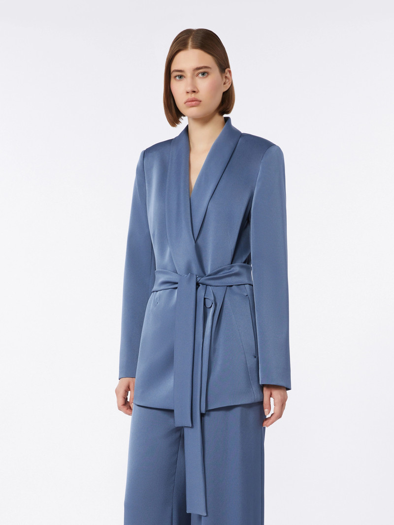 DOPPIA Lightweight satin blazer - AVIO 3