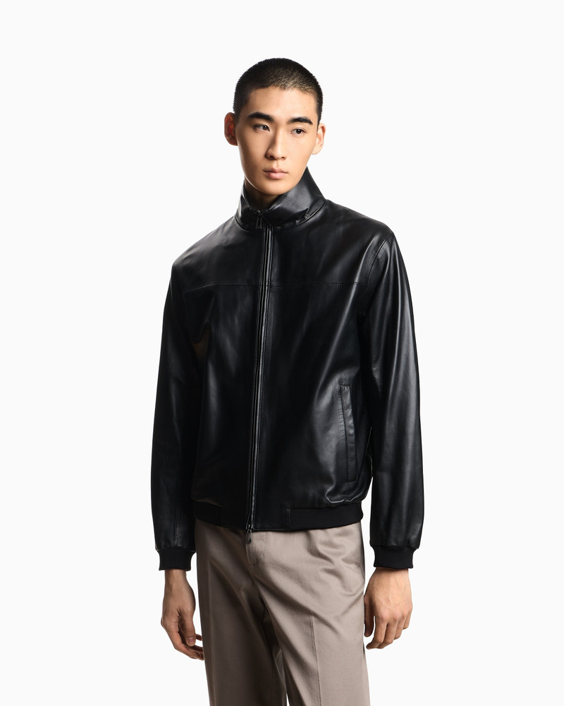 EMPORIO ARMANI GLOVE-LIKE NAPPA LAMBSKIN BLOUSON outlook