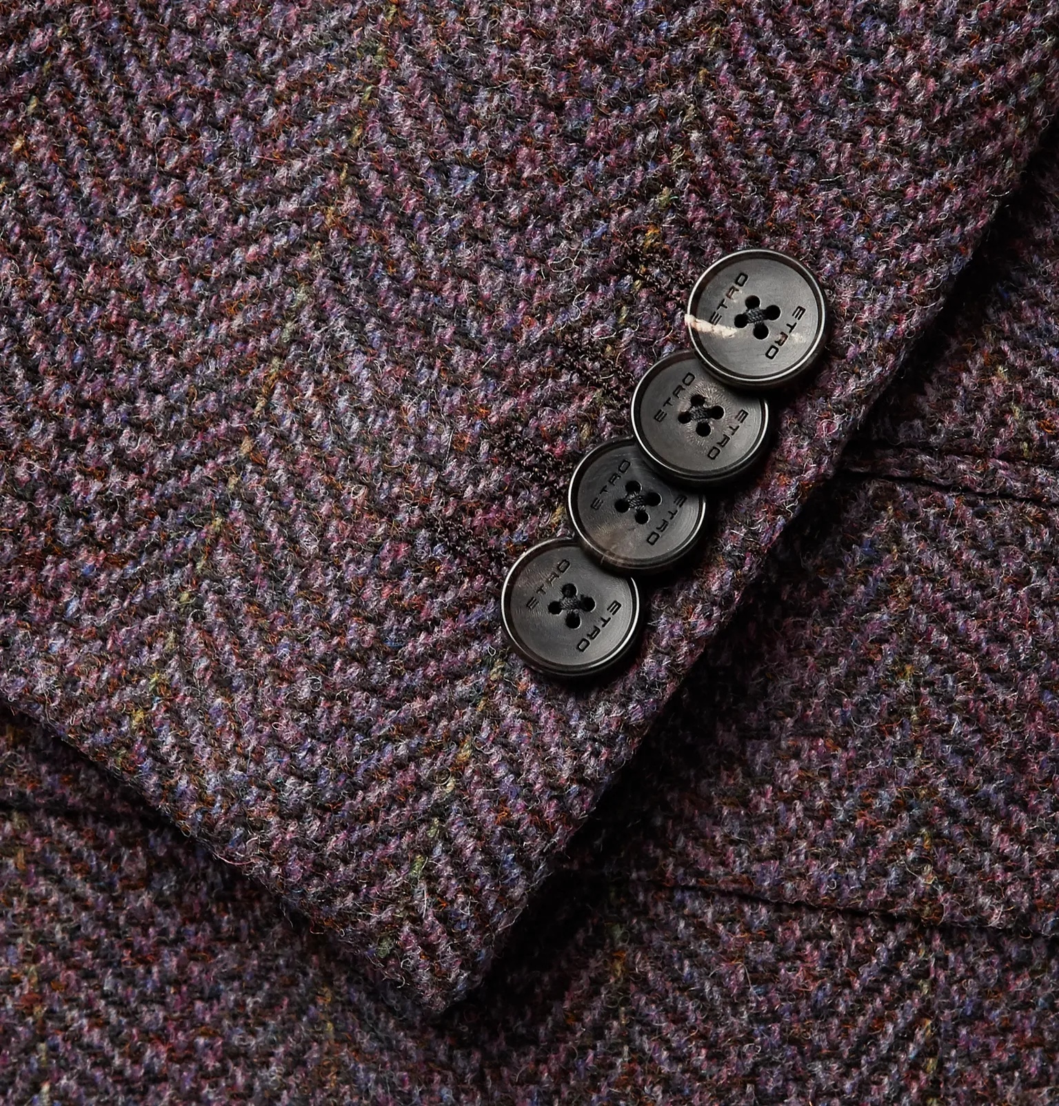 Unstructured Herringbone Wool Blazer - 5