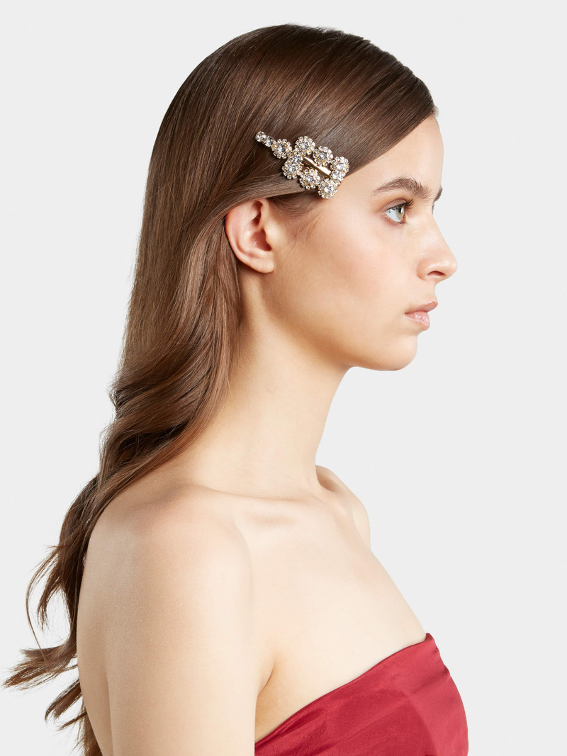 Roger Vivier Flower Strass Buckle Hair Clip outlook