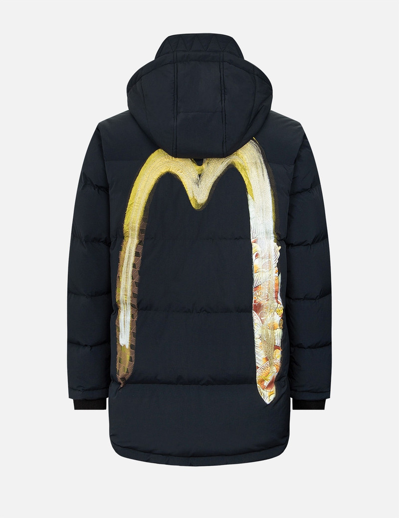 EVISU TWO-LAYER BRUSHSTROKE DAICOCK DOWN COAT outlook