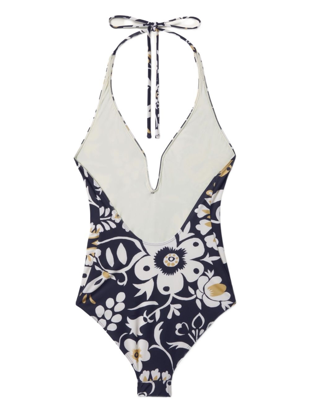 halter-neck floral swimsuit - 2