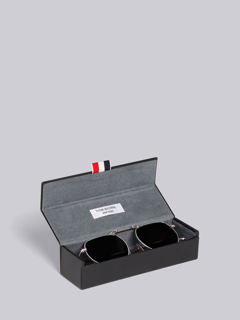 hingeless pilot-frame sunglasses 5