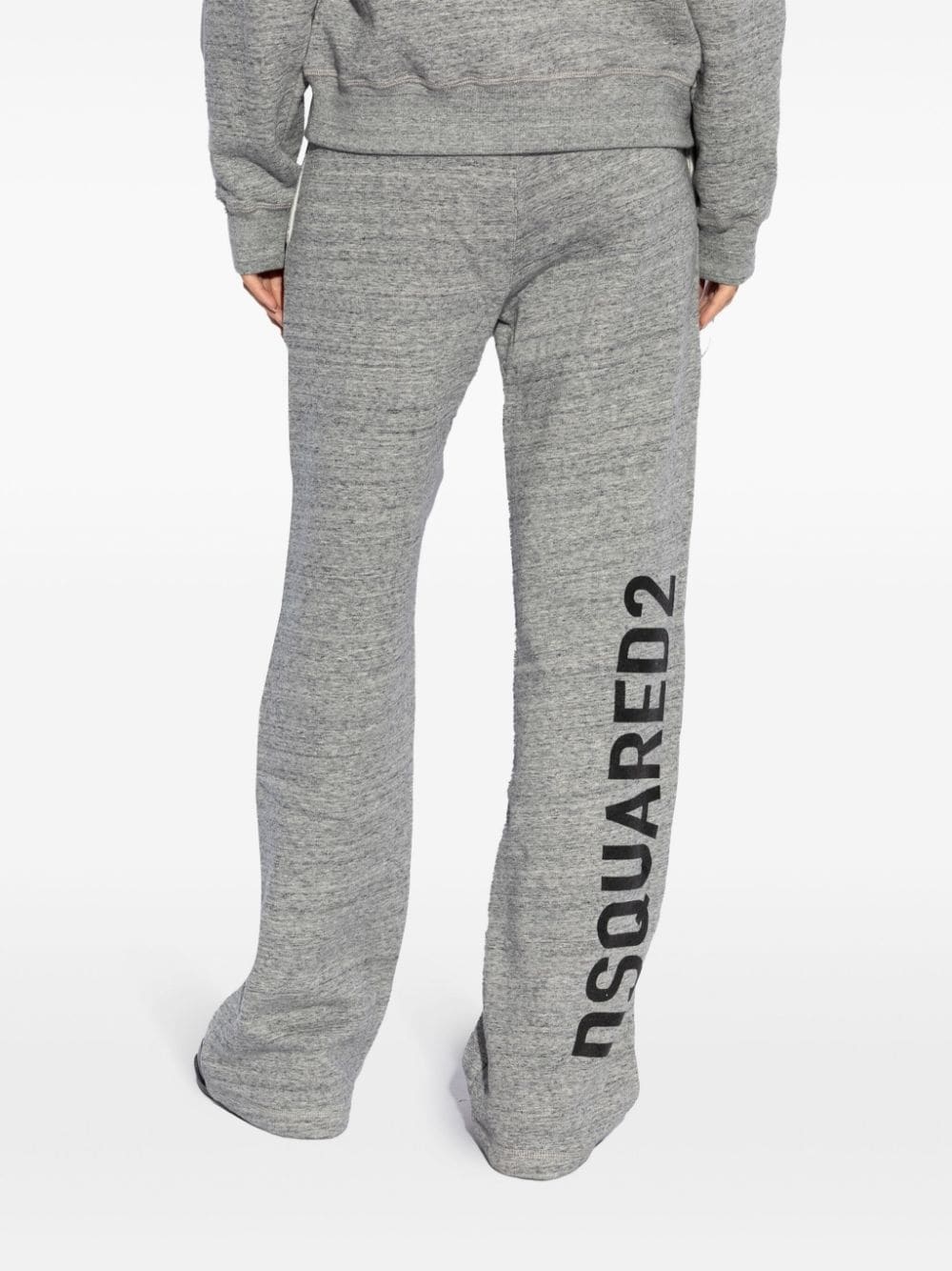 logo-print cotton track pants - 4