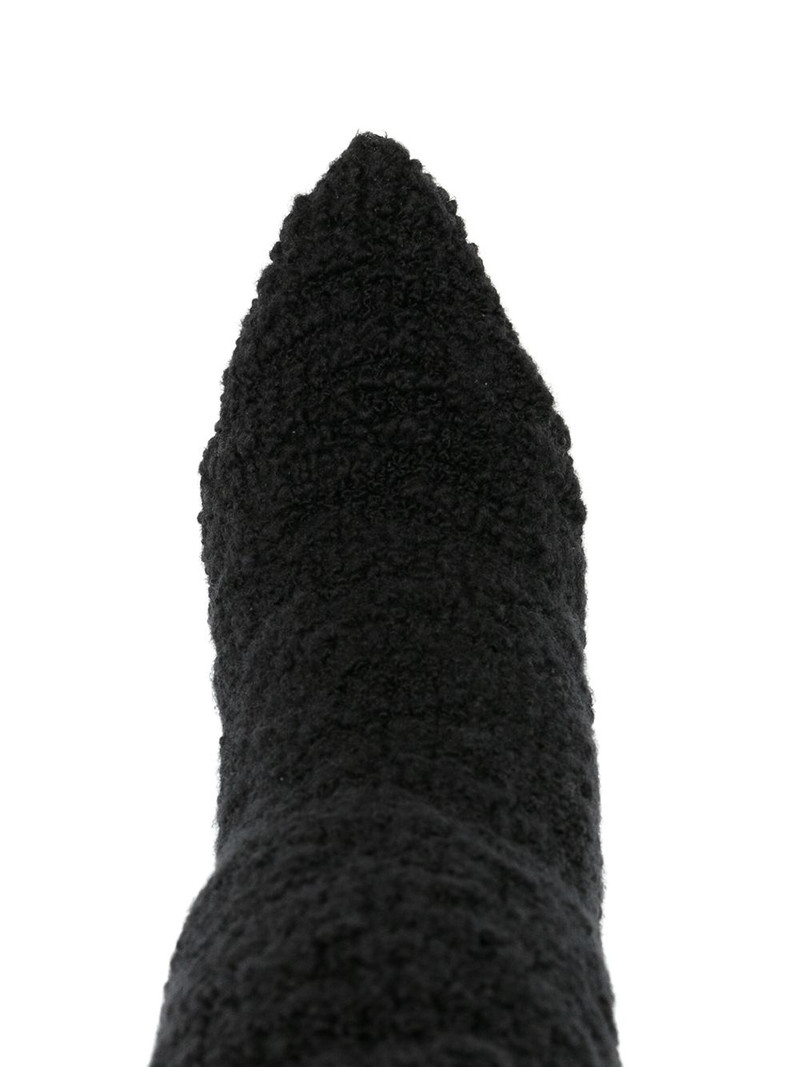 shearling stiletto heel boots 4