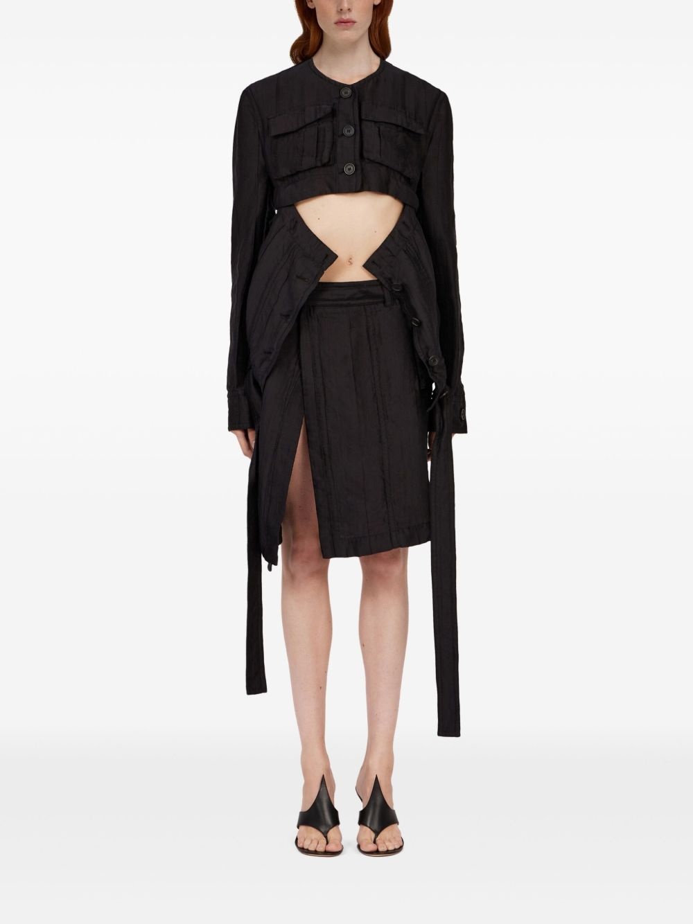 wrap midi skirt - 2