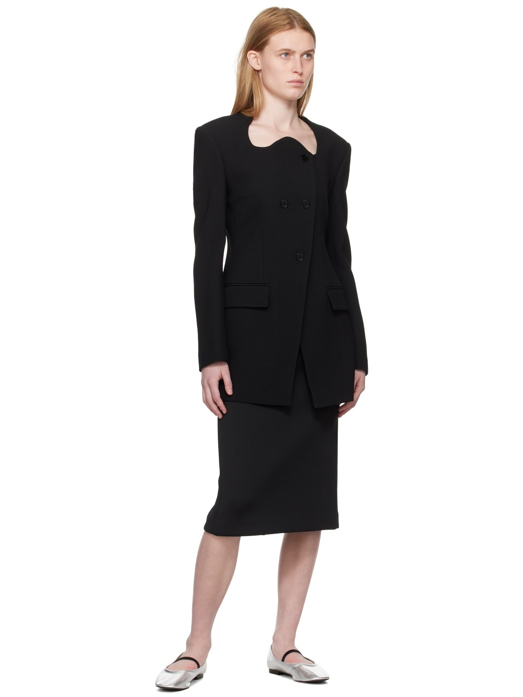 Black Civita Midi Skirt - 4